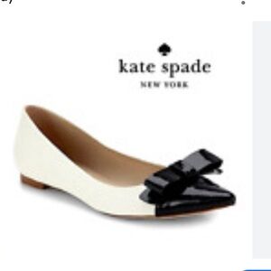 Kate Spade Bow Patent Leather  Flats